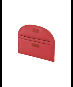 Bustina portadocumenti in poliestere 600D con due tasche e chiusura con velcro