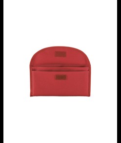 Bustina portadocumenti in poliestere 600D con due tasche e chiusura con velcro