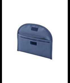 Bustina portadocumenti in poliestere 600D con due tasche e chiusura con velcro