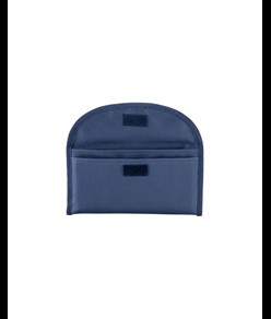 Bustina portadocumenti in poliestere 600D con due tasche e chiusura con velcro