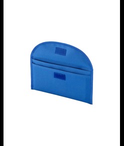 Bustina portadocumenti in poliestere 600D con due tasche e chiusura con velcro