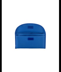 Bustina portadocumenti in poliestere 600D con due tasche e chiusura con velcro