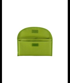 Bustina portadocumenti in poliestere 600D con due tasche e chiusura con velcro