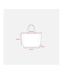 Borsa in juta, manici lunghi e soffietto alla base Handle Borsa in juta, manici lunghi e soffietto alla base Handle