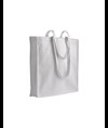 Shopper in cotone/poliestere riciclato 180 g/m2, manici lunghi e soffietto Handle