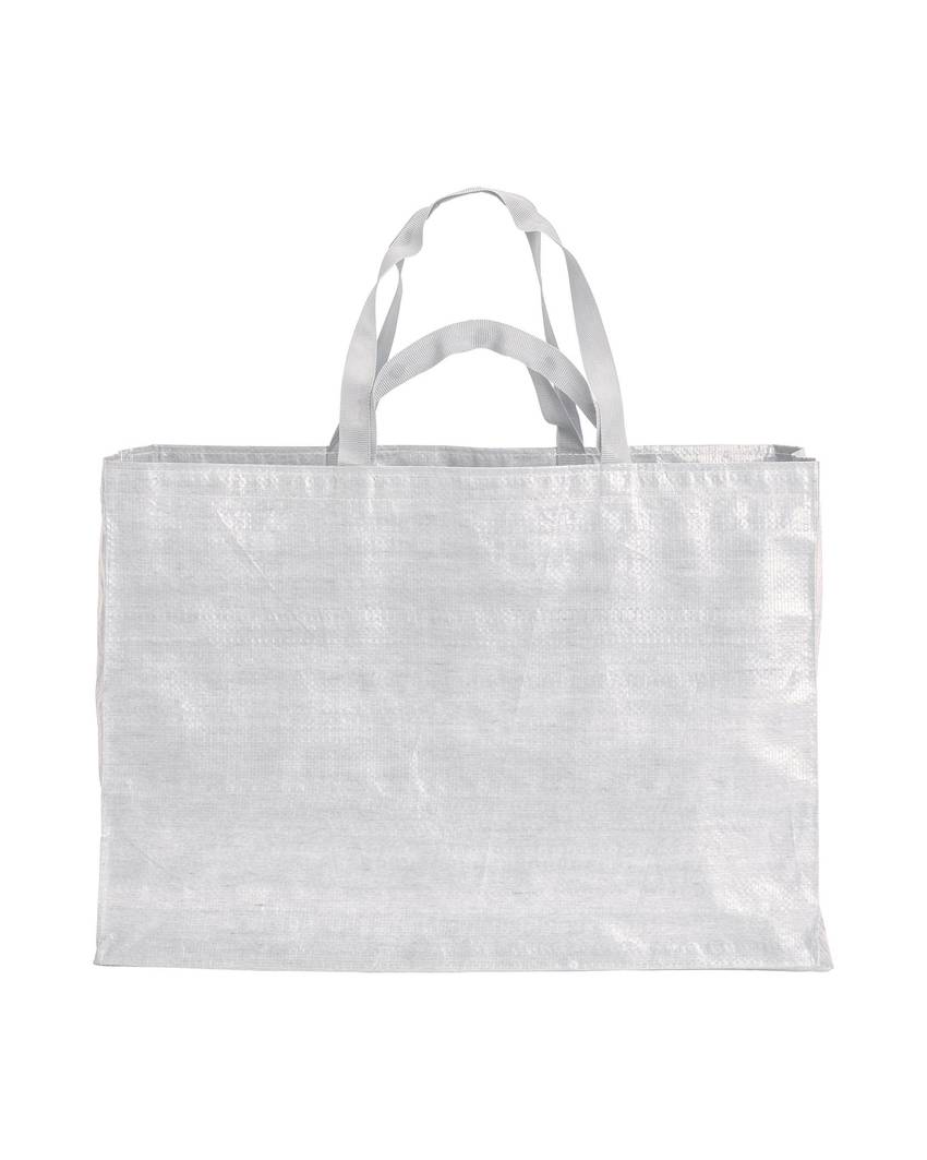 Shopper maxi in polipropilene riciclato con manici doppi a nastro (corti e lunghi) Handle