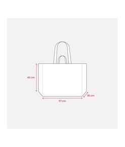 Shopper maxi in polipropilene riciclato con manici doppi a nastro (corti e lunghi) Handle Shopper maxi in polipropilene riciclato con manici doppi a nastro (corti e lunghi) Handle