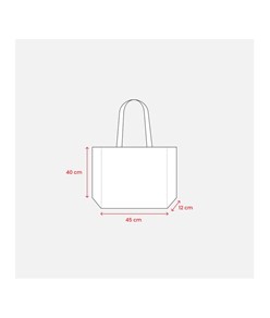Shopper termosaldata in R-pet  80 g/ m2 con soffietto Handle Shopper termosaldata in R-pet  80 g/ m2 con soffietto Handle