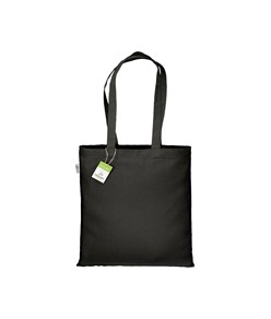 Shopper in cotone biologico 220 g/m2, manici lunghi e soffietto Handle Shopper in cotone biologico 220 g/m2, manici lunghi e soffietto Handle