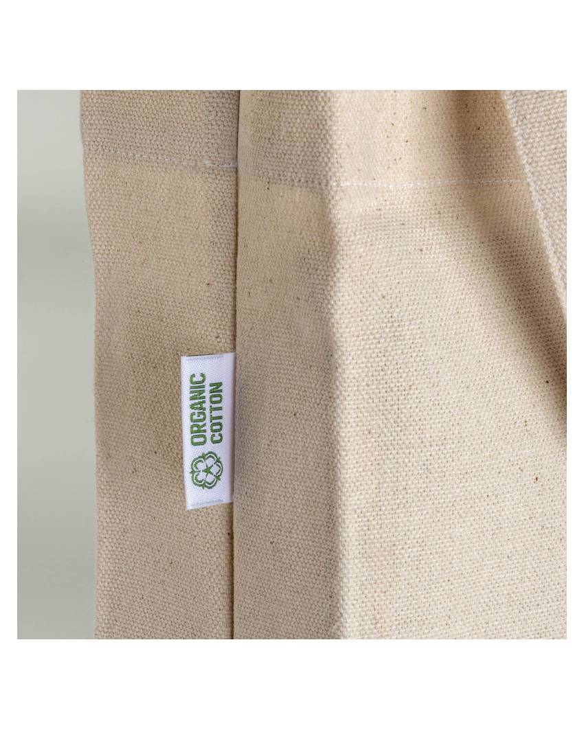 Shopper in cotone biologico 220 g/m2, manici lunghi e soffietto Handle