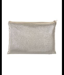 Beauty case con zip in policotone brillante 90 g/m2