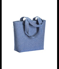 Shopper con soffietto in cotone riciclato 280 g/m2 Handle
