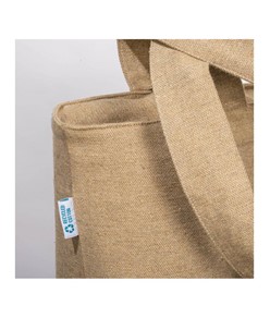 Shopper con soffietto in cotone riciclato 280 g/m2 Handle Shopper con soffietto in cotone riciclato 280 g/m2 Handle