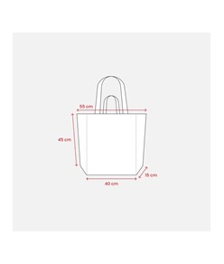 Shopper con soffietto alla base in cotone riciclato 280 g/m2, con doppi manici Handle Shopper con soffietto alla base in cotone riciclato 280 g/m2, con doppi manici Handle