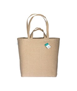 Shopper con soffietto alla base in cotone riciclato 280 g/m2, con doppi manici Handle Shopper con soffietto alla base in cotone riciclato 280 g/m2, con doppi manici Handle