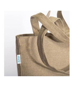 Shopper con soffietto alla base in cotone riciclato 280 g/m2, con doppi manici Handle Shopper con soffietto alla base in cotone riciclato 280 g/m2, con doppi manici Handle