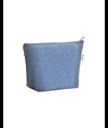 Beauty case in cotone riciclato 280 g/m2 con cerniera e soffietto alla base