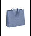 Shopper in cotone riciclato 120 g/m2 con interno laminato in PP Handle