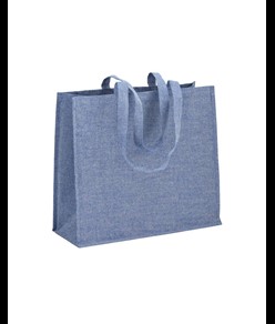 Shopper in cotone riciclato 120 g/m2 con interno laminato in PP Handle