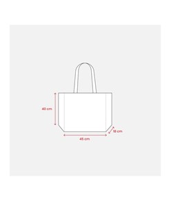 Shopper in cotone riciclato 120 g/m2 con interno laminato in PP Handle Shopper in cotone riciclato 120 g/m2 con interno laminato in PP Handle