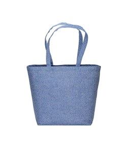 Shopper in cotone riciclato 120 g/m2 con interno laminato in PP Handle Shopper in cotone riciclato 120 g/m2 con interno laminato in PP Handle