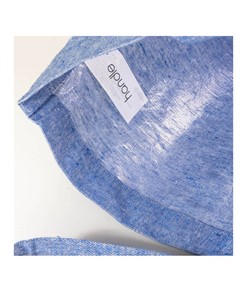 Shopper in cotone riciclato 120 g/m2 con interno laminato in PP Handle Shopper in cotone riciclato 120 g/m2 con interno laminato in PP Handle