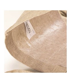 Shopper in cotone riciclato 120 g/m2 con interno laminato in PP Handle Shopper in cotone riciclato 120 g/m2 con interno laminato in PP Handle