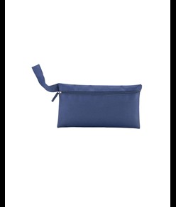 Porta documenti in poliestere riciclato R-PET con chiusura con zip e pratica maniglia