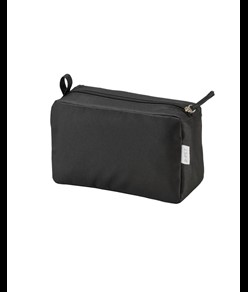 Beauty case in poliestere riciclato R-PET con cerniera