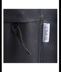 Zaino in poliestere riciclato R-PET con tasca esterna con cerniera