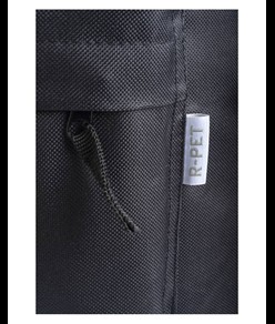 Zaino in poliestere riciclato R-PET con tasca esterna con cerniera