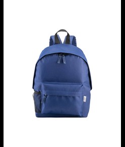 Zaino in poliestere riciclato R-PET con tasca esterna con cerniera