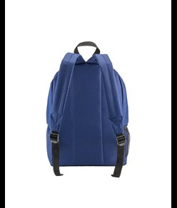 Zaino in poliestere riciclato R-PET con tasca esterna con cerniera