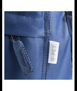 Zaino in poliestere riciclato R-PET con tasca esterna con cerniera