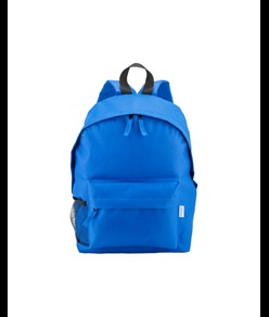 Zaino in poliestere riciclato R-PET con tasca esterna con cerniera