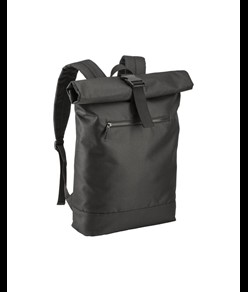 Zaino Roll porta PC (17") in poliestere riciclato R-PET con tasca esterna con cerniera