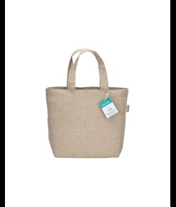 Shopper in cotone riciclato  150 g/m2 con manici corti Handle