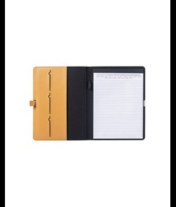 Cartella porta blocco A4 in R-PET con gancio di chiusura in metallo