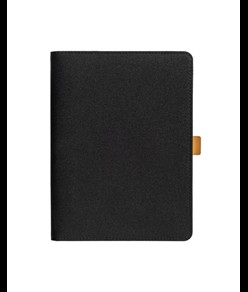 Cartella porta blocco A5 in R-PET con gancio di chiusura in metallo