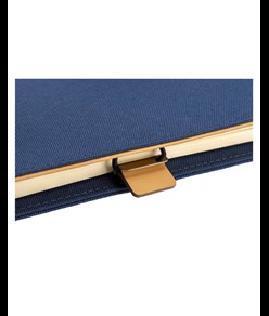 Cartella porta blocco A5 in R-PET con gancio di chiusura in metallo