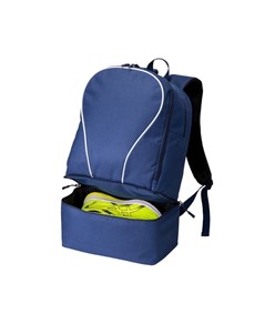 Zaino sport in poliestere, spallacci regolabili e vano porta scarpe imbottito Zaino sport in poliestere, spallacci regolabili e vano porta scarpe imbottito