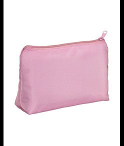 Beauty case in morbido poliestere. Chiusura con zip e fodera interna