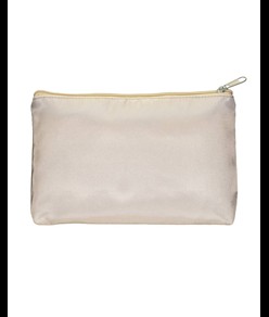 Beauty case in morbido poliestere. Chiusura con zip e fodera interna