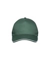 Cappellino in cotone 5 pannelli, visiera sandwich in contrasto con chiusura con velcro Cappellino in cotone 5 pannelli, visiera sandwich in contrasto con chiusura con velcro