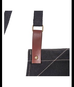 Grembiule da cucina  in cotone 280 g/m2 con 2 tasche frontali, cinghie in PU regolabili.