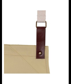 Grembiule da cucina  in cotone 280 g/m2 con 2 tasche frontali, cinghie in PU regolabili.