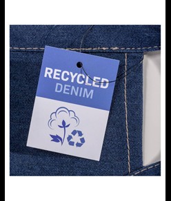 Grembiule da barman in cotone denim.