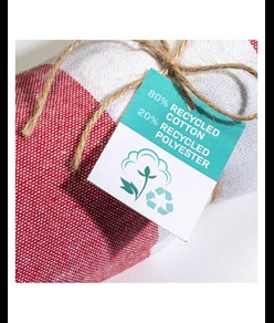 Telo mare/pareo  in cotone riciclato  da 180 gr/m2 con frange, misura 90x170 cm