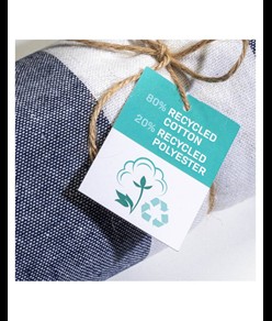 Telo mare/pareo  in cotone riciclato  da 180 gr/m2 con frange, misura 90x170 cm