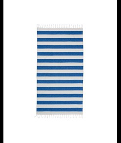 Telo mare/pareo  in cotone riciclato  da 180 gr/m2 con frange, misura 90x170 cm